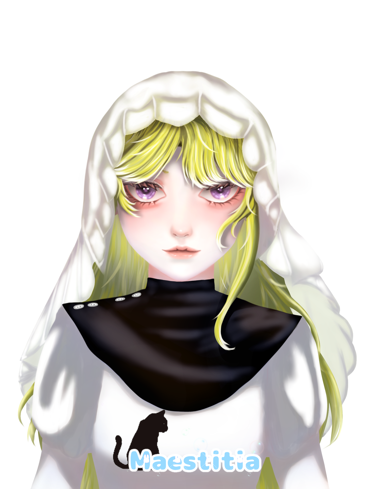 Beautiful Semi-Realistic Anime Character Illustration — Full Color