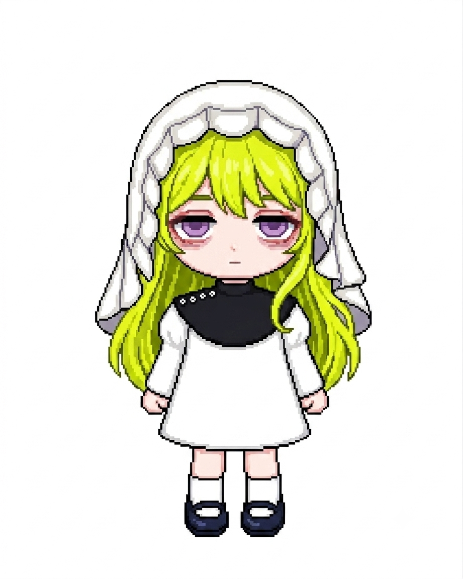Custom Chibi Pixel Art Character Illustration